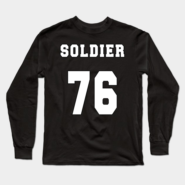 Solider 76 Letterman Long Sleeve T-Shirt by tachibonbons